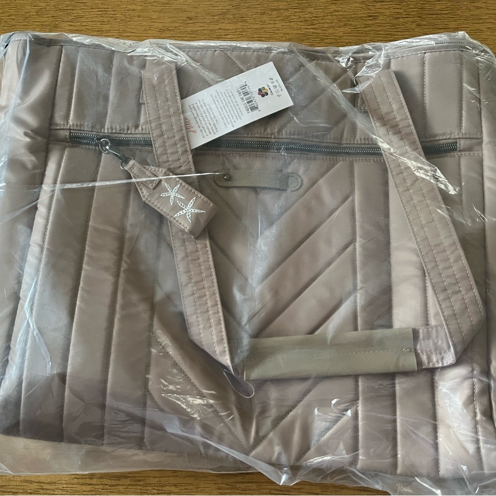 Lug Quilted Tote Bag in Taupe